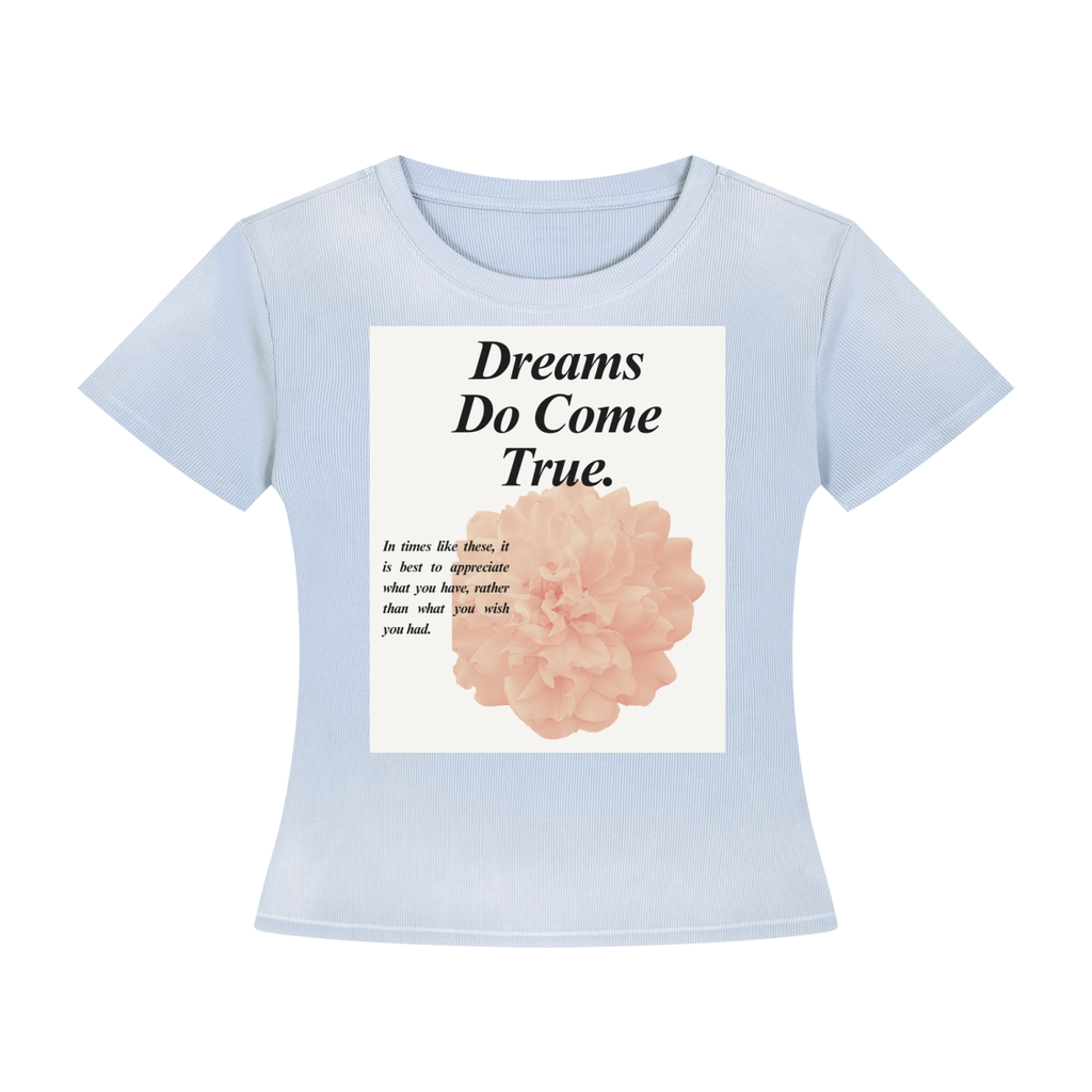 DripDept. Women’s Vintage Wash "Dreams Do Come True." T-Shirt