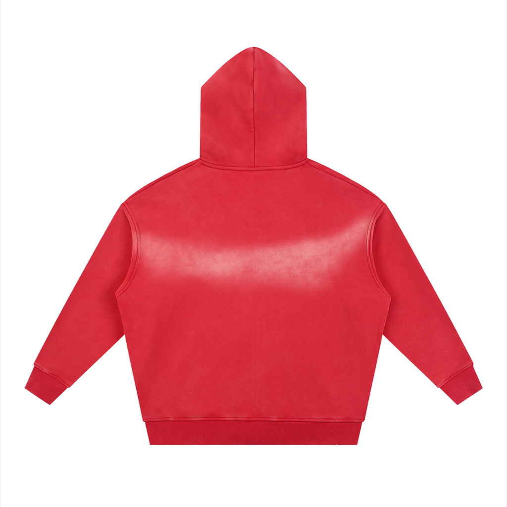 DripDept. Men's Sunfade Zip-Up Black/Gray Drip Logo Hoodie