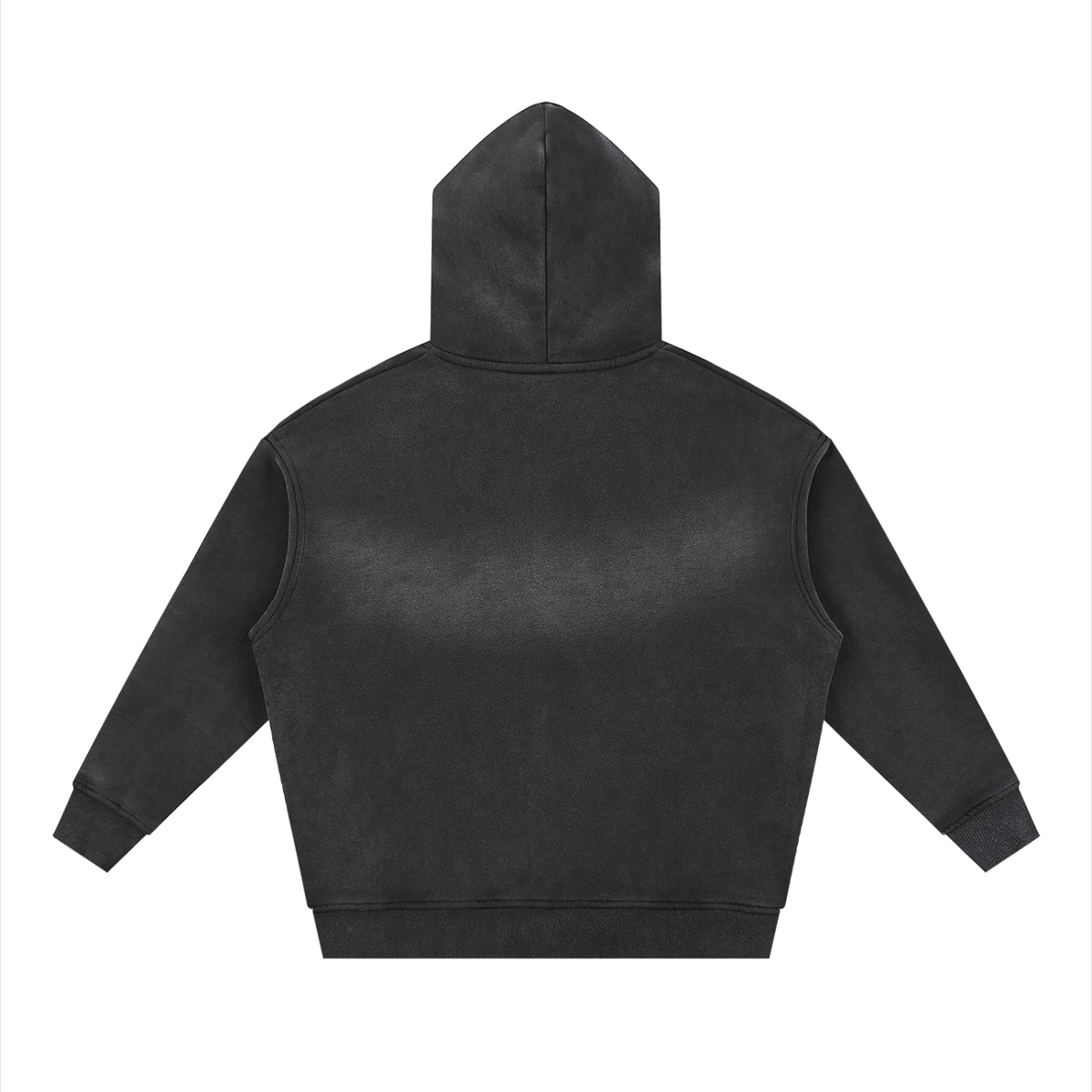 DripDept. Men's Sunfade Zip-Up Black/Gray Drip Logo Hoodie