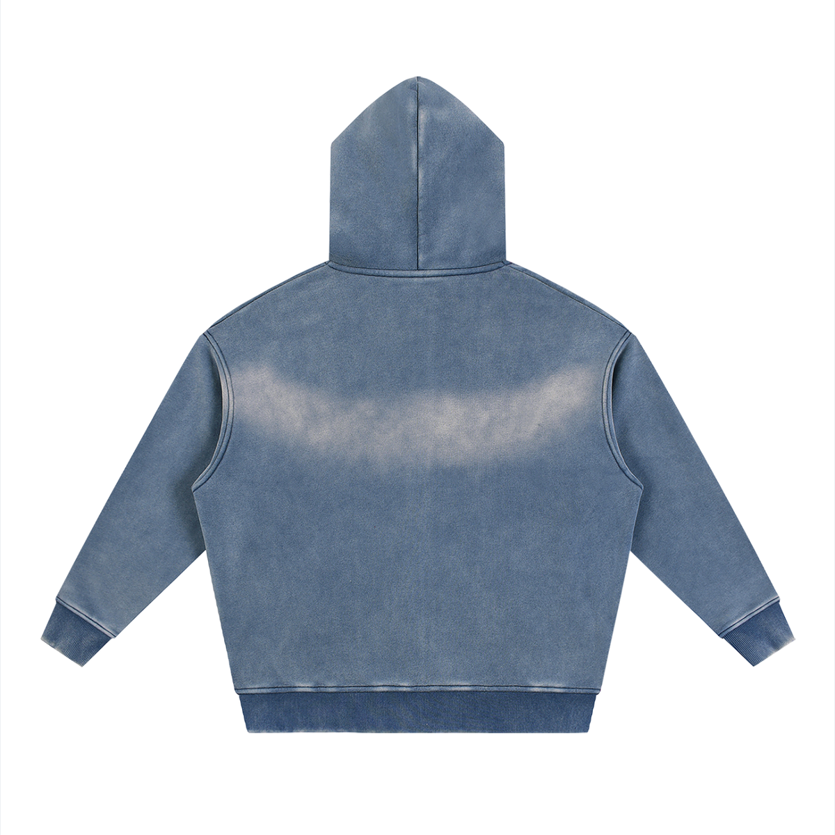 DripDept. Men's Sunfade Zip-Up Black/Gray Drip Logo Hoodie