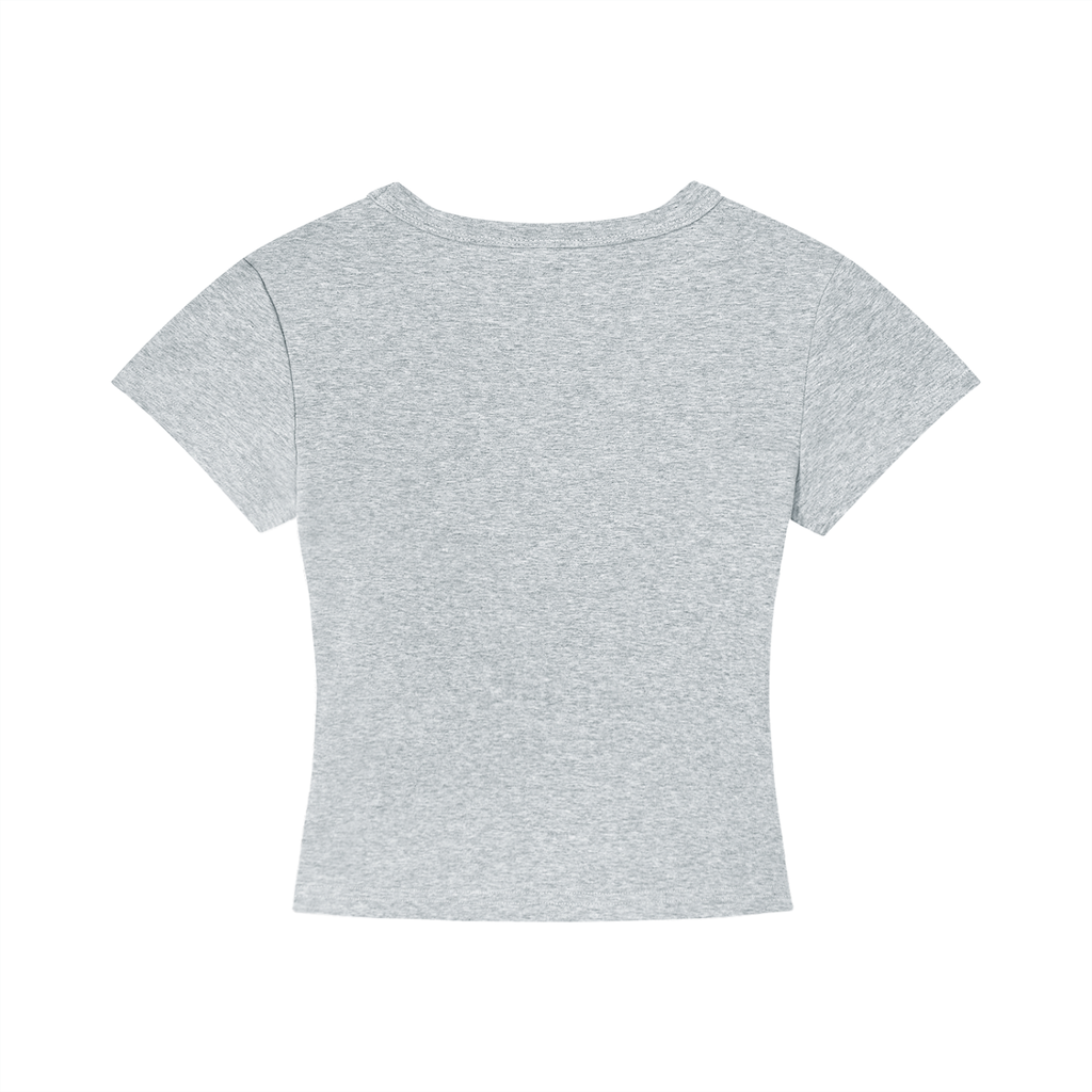 DripDept. Women's Cropped Black/Gray Drip Logo T-Shirt