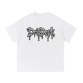 DripDept. Men's Oversized Black/Gray Drip Logo T-Shirt