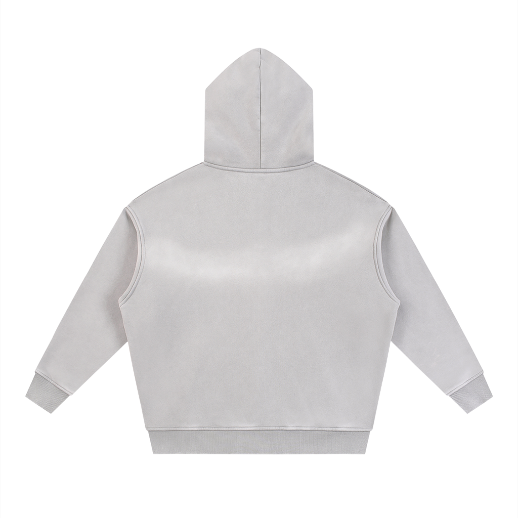 DripDept. Men's Sunfade Zip-Up Black/Gray Drip Logo Hoodie