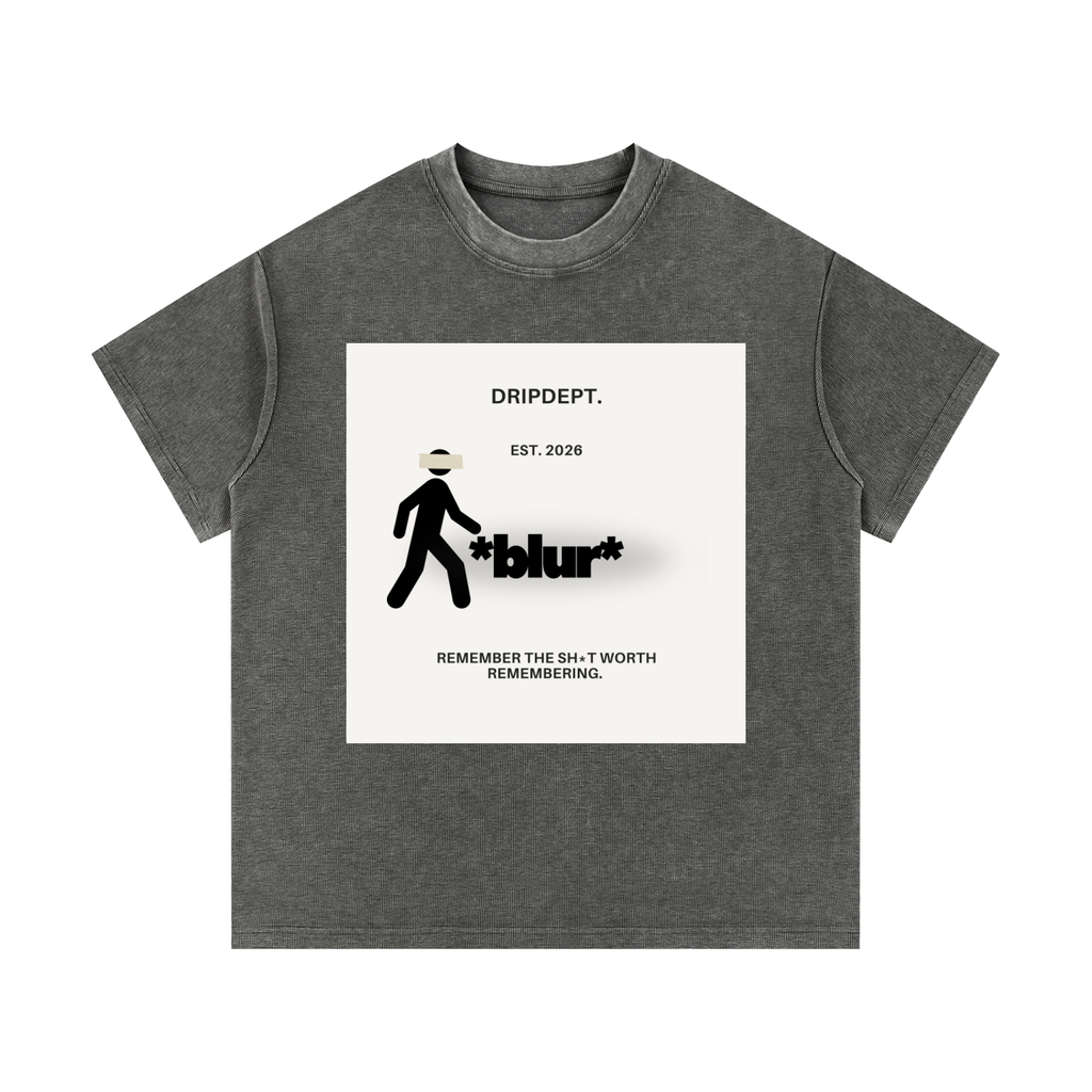 DripDept. Men's Waffle Knit "Blur" T-Shirt