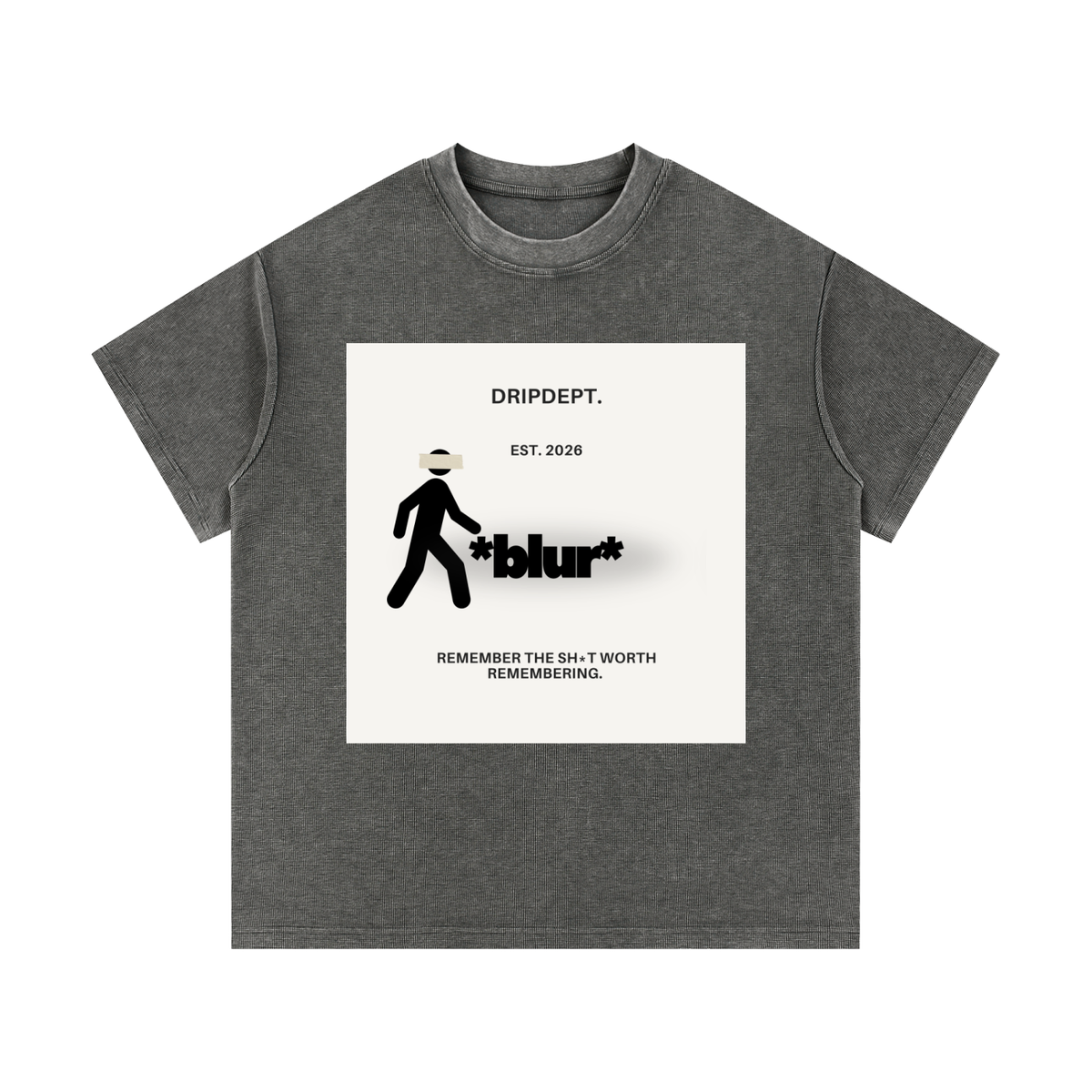 DripDept. Men's Waffle Knit "Blur" T-Shirt